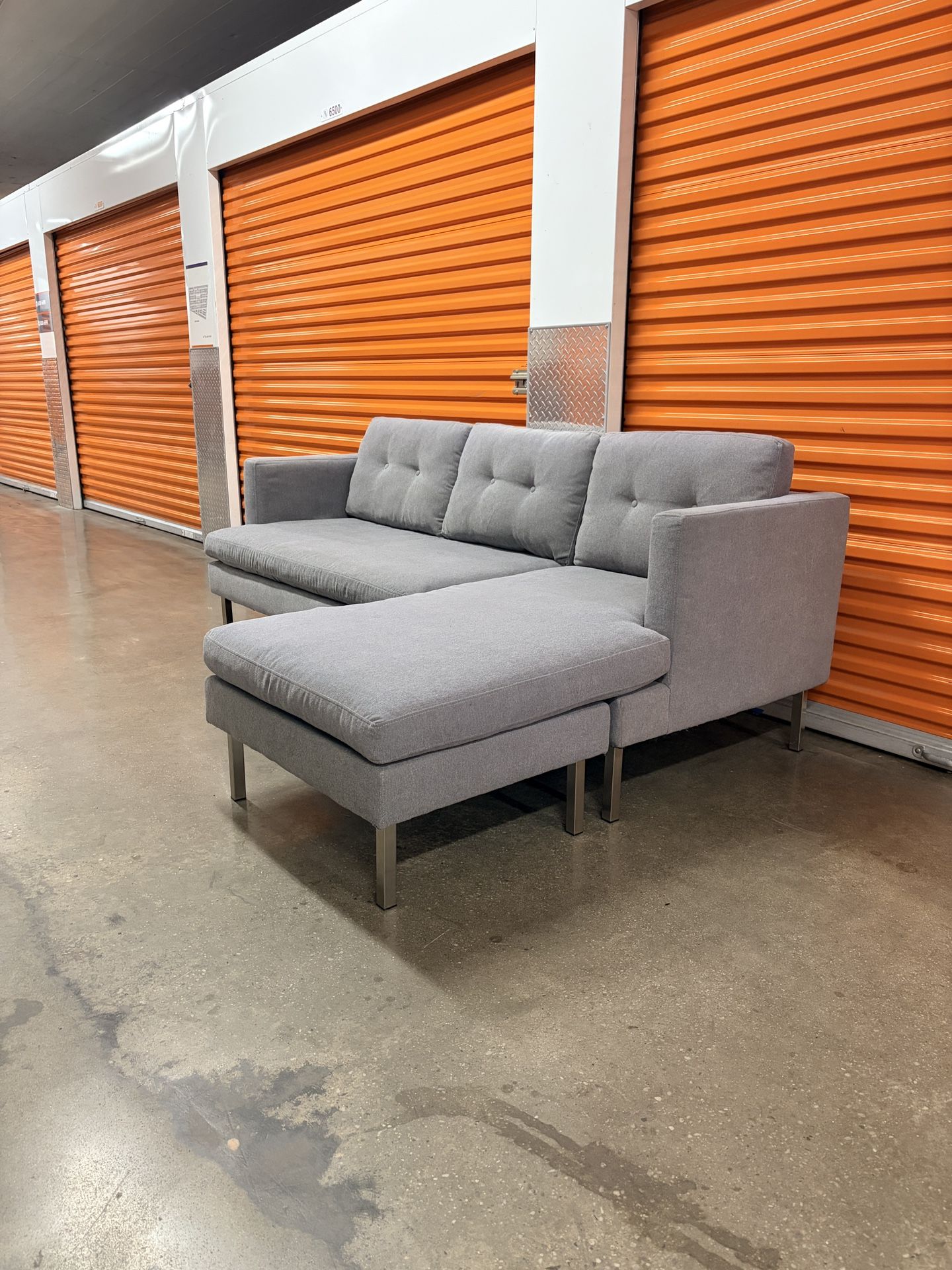 West Elm 89” Jackson Reversible Sectional Sofa Couch | FREE DELIVERY | NYC 🚛
