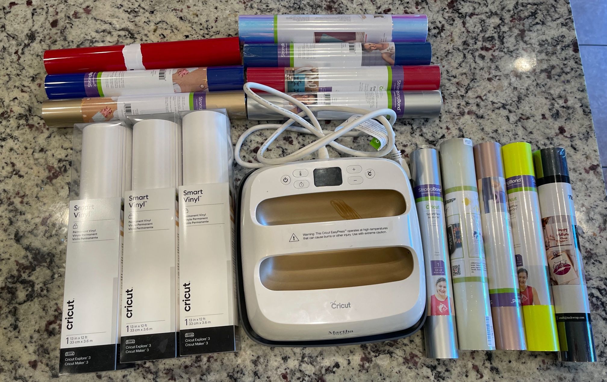 Cricut Press And Vinyl Bundle