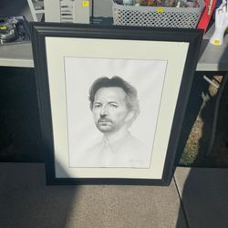 FRAMED ERIC CLAPTON PORTRAIT