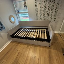 $100 OBO Twin Bed FRAME With Trundle