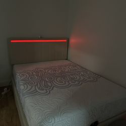 Full Size Upholstered Storage Platform Bed Frame, MATTRESS INCLUDED.