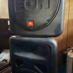 Jbl G2 Powered Eon 15’s With Matching Subwoofers