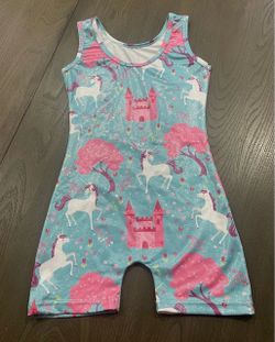 Unicorn dance shorts unitard