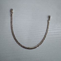 7” Gold Plated 925 Sterling Silver Bracelet | 2-3mm | Italy Stamped | 3g