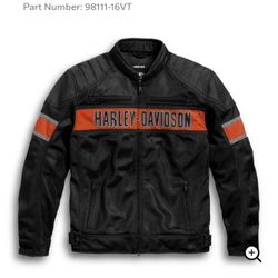 Men's Harley Davidson Mesh Riding Jacket (LARGE)
