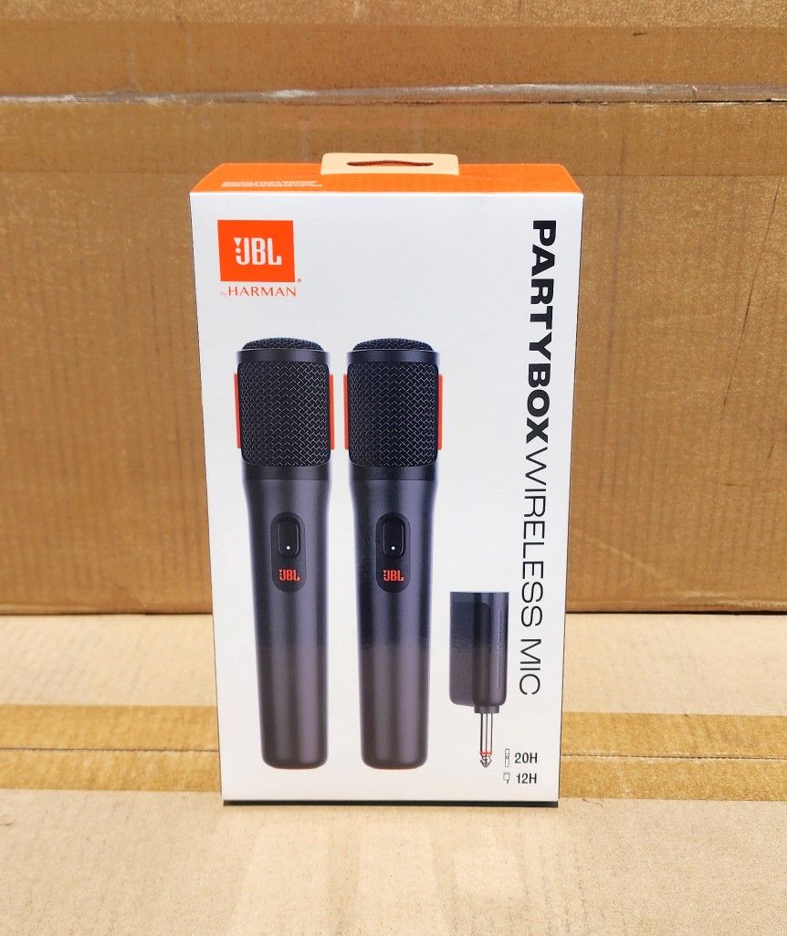 JBL Partybox MIC Set 2 Professional Wireless Microphone System 1/4" Receiver 20 Hour Battery 100 Ft Range 🚨 Payment Options Available 🚨 No Credit 🚨