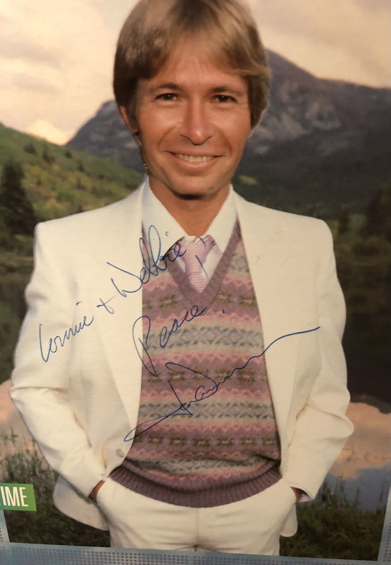 John Denver Autograph on LP Record Album