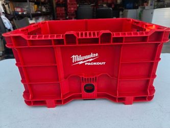 Brand New Milwaukee Packout 18.6" Tool Storage Crate Bin with Carrying Handles