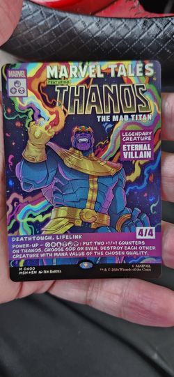 Marvel MTG Thanos, the Mad Titan Mythic Foil Alt Art MSH 0400 M