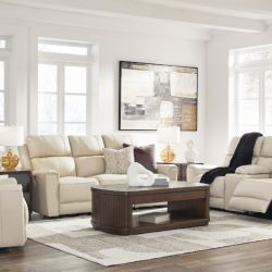 🛋️ Power Reclining Sofa, Loveseat with Console & Recliner – Top-Grain Leather – BRAND NEW 3-Piece Set!