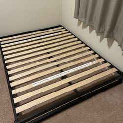 Queen Sized Metal Platform Bed Frame