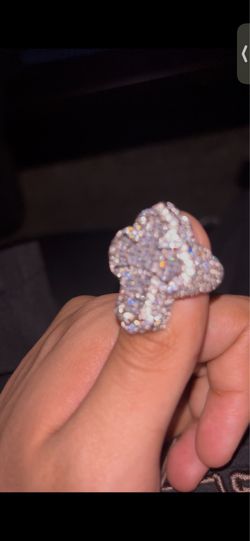 moissanite cross ring