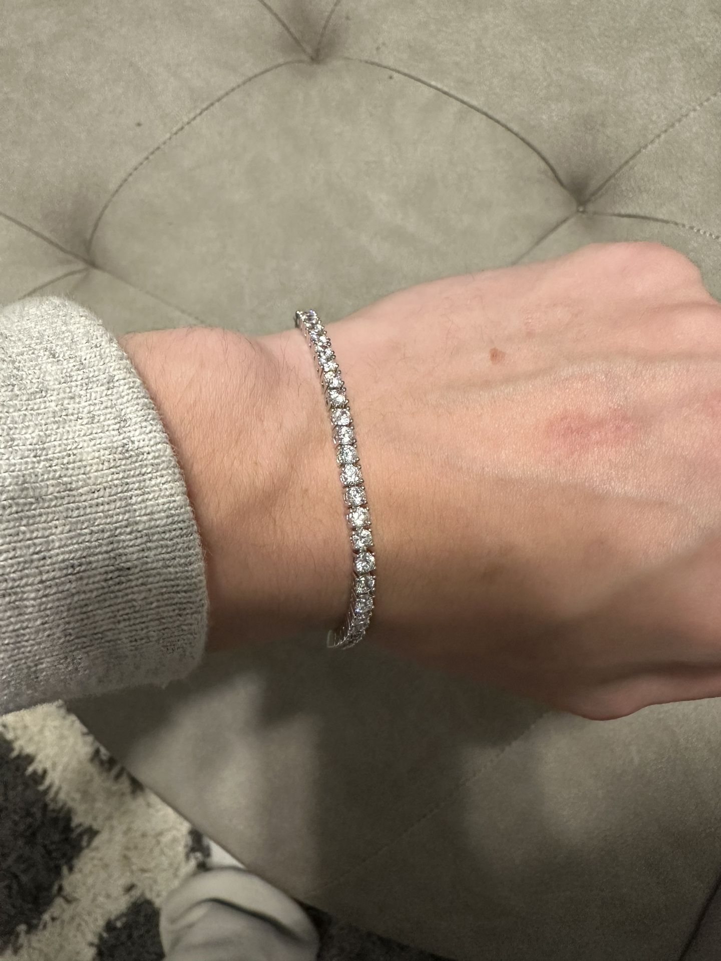 Tennis Bracelet Unisex Size Small Gorgeous 