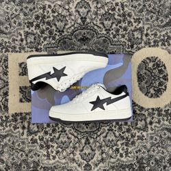 JJJJound Bape Bapesta White Navy Brand New  5Y 6Y 7Y