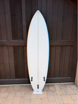 6’3” swallowtail surfboard