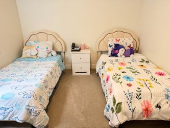 X2 Twin Upholstered Bed Frames