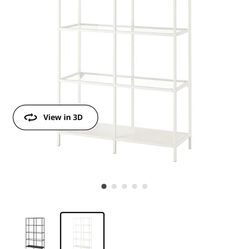 White  Ikea Open Bookcases