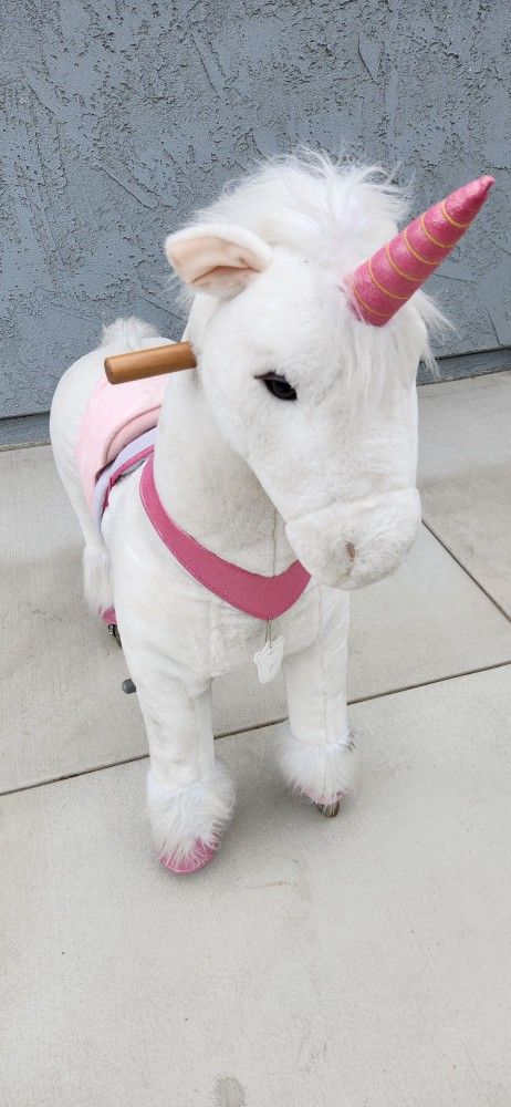 Ride-On Walking Unicorn Horse (Medallion/PonyCycle Style)