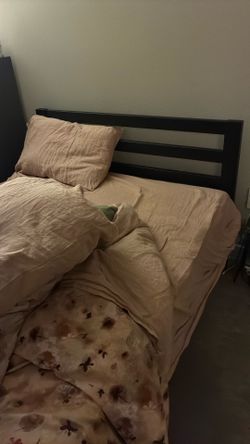 Queen size metal bed frame