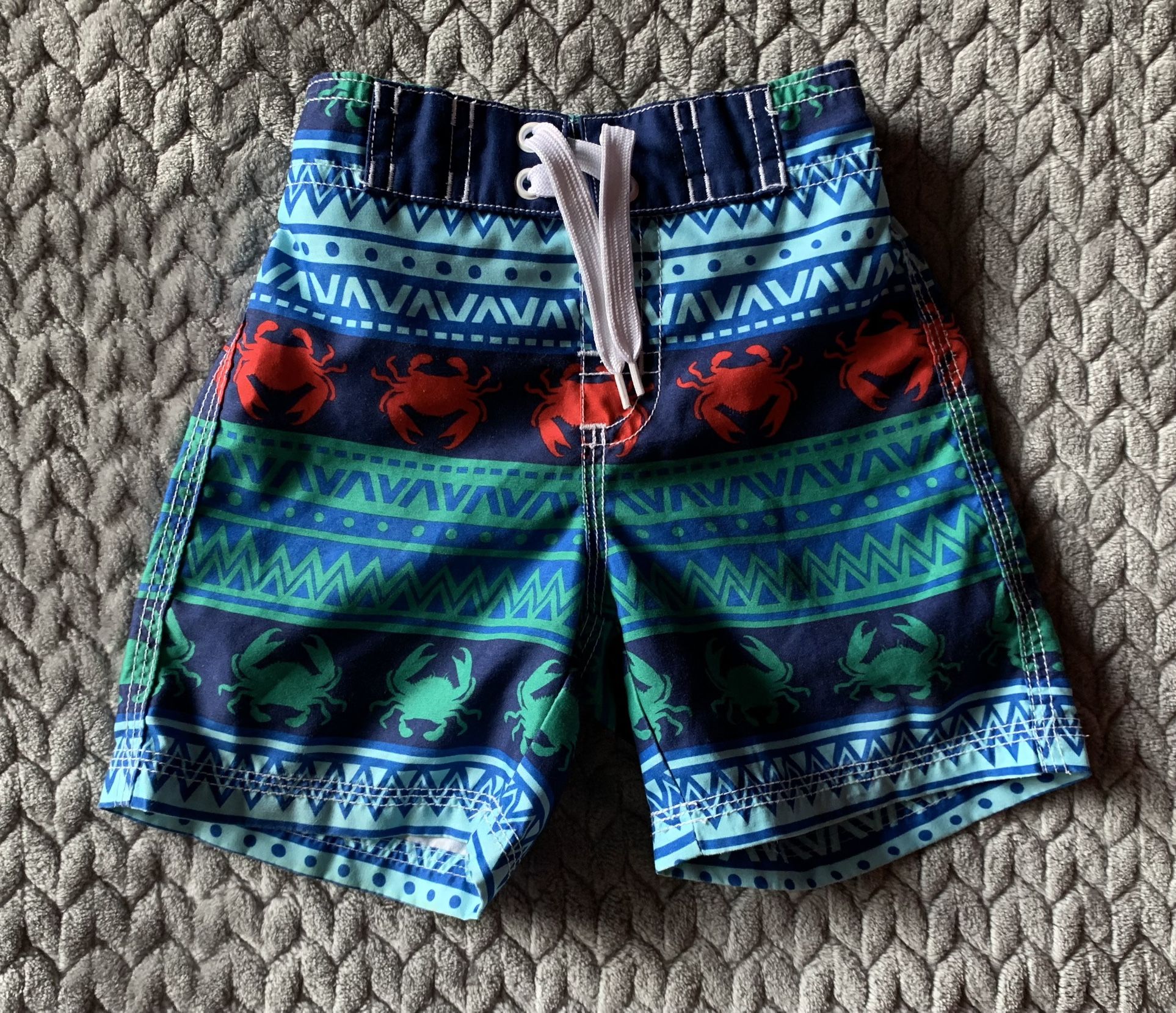 Gymboree Crab Swim Trunks in12-18M