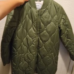 New Olive Color Old Navy Windbreaker Size Xs