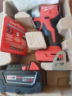 18v Milwaukee Brushless lmpact 1/4 lnch And battery 4.0ah