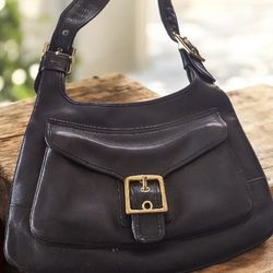 Black Leather Coach Purse