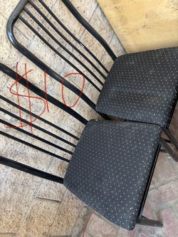 Paired Metal Chairs