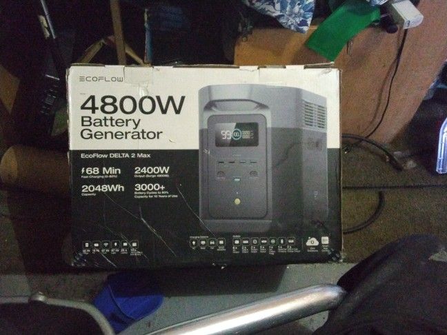 Ecoflow 4800 Watt Battery Generator