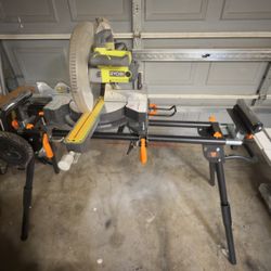 Ryobi 12 Inch Sliding Miter Saw And Stand 