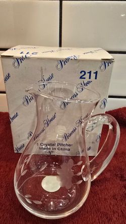 Brand New Princess House Heritage Tiny 4 Inches Tall Glass Pitcher (BEST Offer)