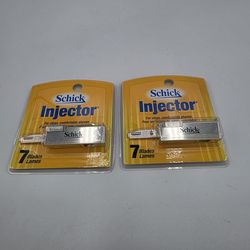 Schick Injector Razor Blades – Lot of 2 Packs – 7 Blades Each – New Sealed