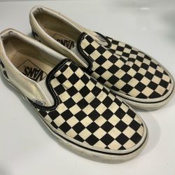 Black/White Checkered Vans