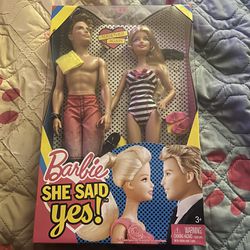 Barbie & Ken - SHE SAID YES! - 2 doll set - NRFB - 2010- Engagement Wedding