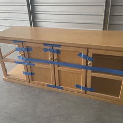 Wooden & Glass Cabinet/Server