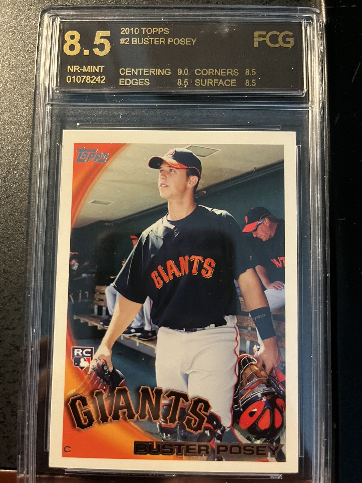 Buster Posey Rookie Card  —Graded 8.5