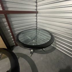 2 Glass Tables $100