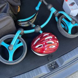 Balance Bike And Helmet 