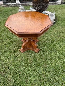 Any purpose vintage table measured below