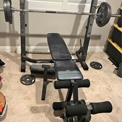 Weight Bench And Olympic Weights