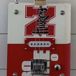 Electric  Guitar, Husker 3 String Cigar Box Guitar