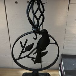 Iron Candle Bird Holder