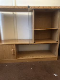 Vintage Wooden Storage Shelf/ TV Stand