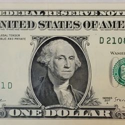 $1 Dollar Bill Error