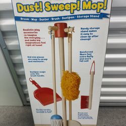 Melissa And Doug Toddler Sweep, Mop & Dust set