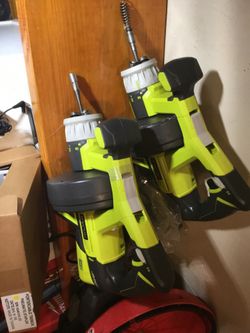 Ryobi - New - 18V (Or Corded) commercial power drain augers! Only 40 Each tomorrow only (sat) 💥👍🏽👍🏽