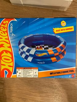 Hot Wheels™ + Float Life by Funboy Inflatable Round 2-Ring Pool, 48" Diameter, Children Ages 6+