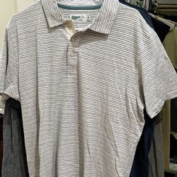 WELLEN Newport Hemp Polo Shirt. Size L
