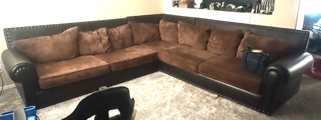 Leatherback Sectional Couch