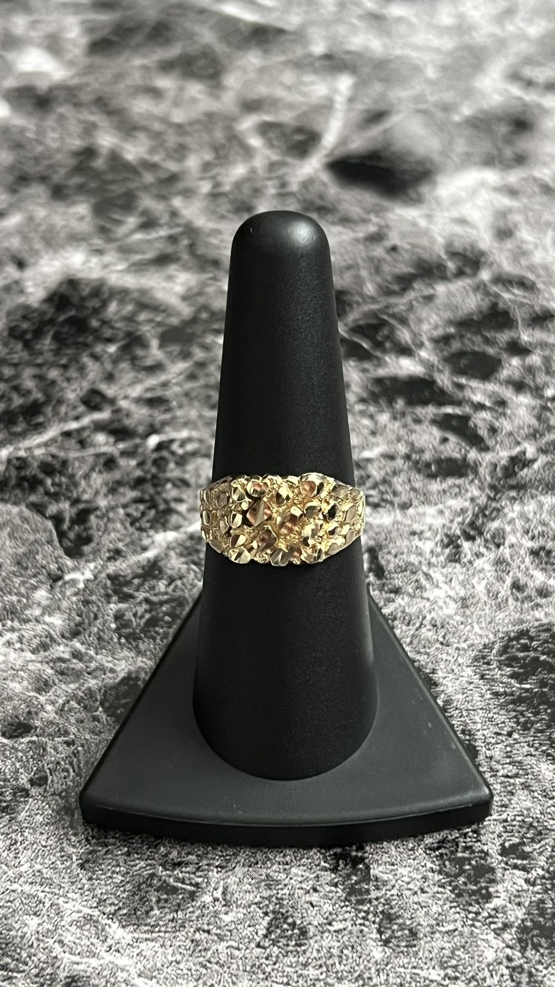 14k Gold Nugget Ring